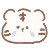 Стикер 14 White Tiger