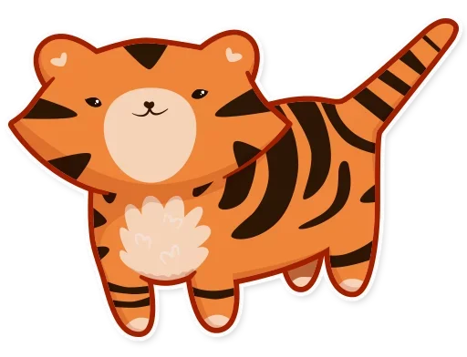 Стикерпак Tiger Tigrulia для Telegram