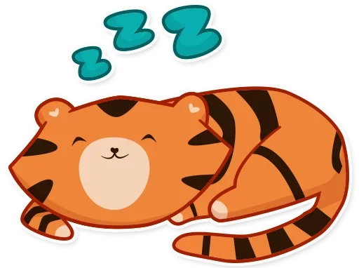 💤 Стикер «Tiger Tigrulia» для Telegram