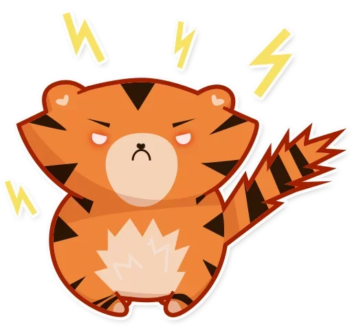 😡 Стикер «Tiger Tigrulia» для Telegram