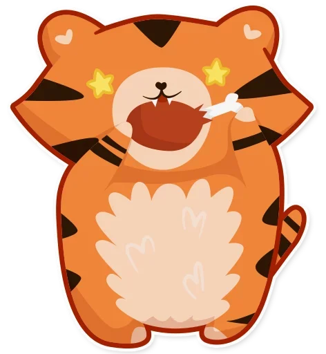 🍗 Стикер «Tiger Tigrulia» для Telegram