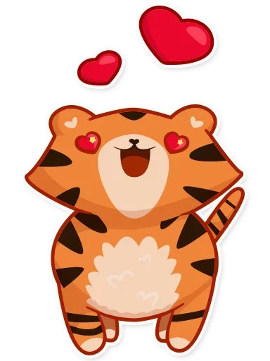 😍 Стикер «Tiger Tigrulia» для Telegram