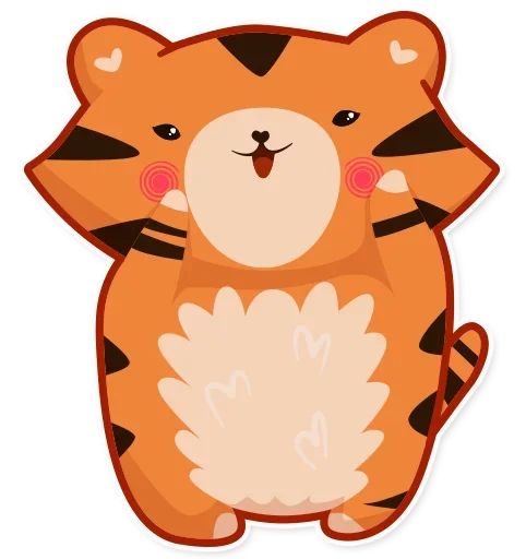 ☺️ Стикер «Tiger Tigrulia» для Telegram