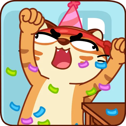 🥳 Стикер «Тигрембо» для Telegram