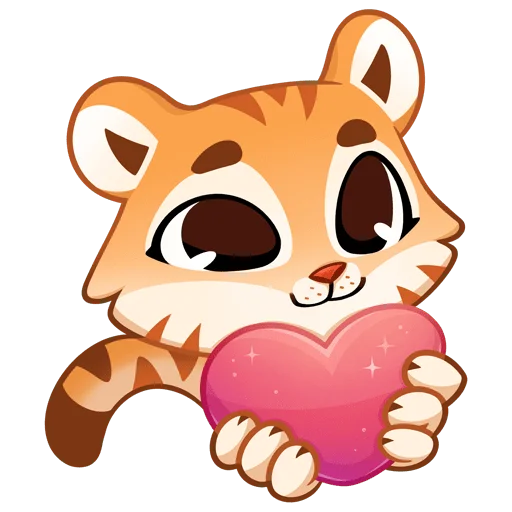 🥰 Стикер «Тигриску Без Текста» для Telegram