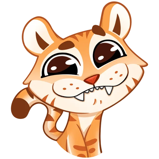 😌 Стикер «Тигриску Без Текста» для Telegram