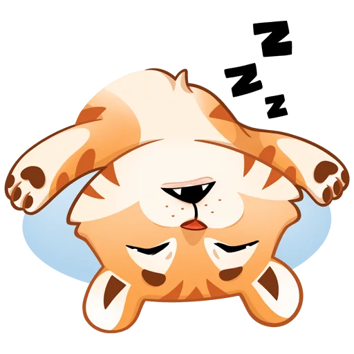 😴 Стикер «Тигриску Без Текста» для Telegram