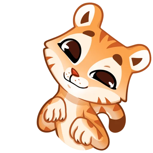 🤗 Стикер «Тигриску Без Текста» для Telegram