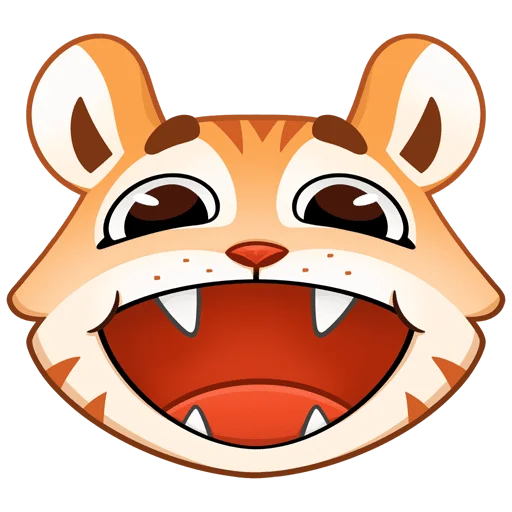 😄 Стикер «Тигриску Без Текста» для Telegram
