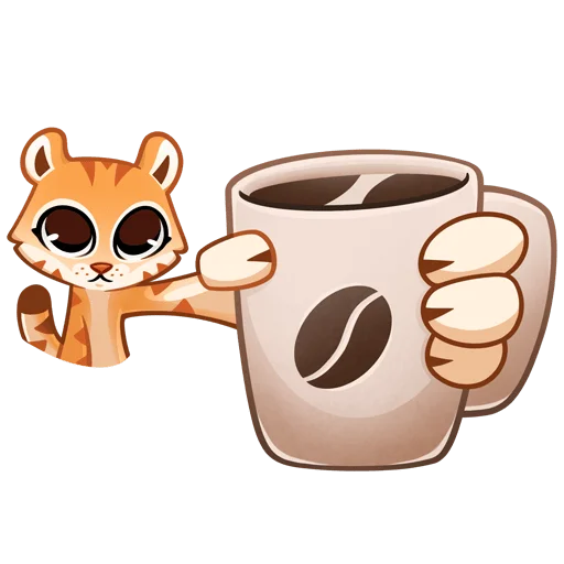 ☕️ Стикер «Тигриску Без Текста» для Telegram
