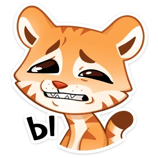 😬 Стикер «Тигриску» для Telegram