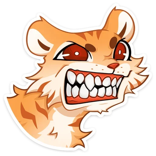 😡 Стикер «Тигриску» для Telegram