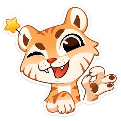 😉 Стикер «Тигриску» для Telegram