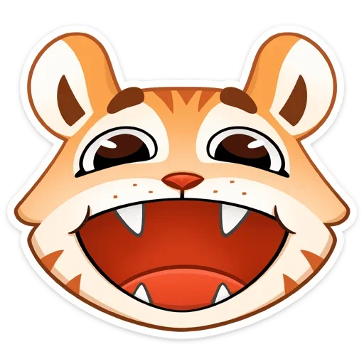 😄 Стикер «Тигриску» для Telegram