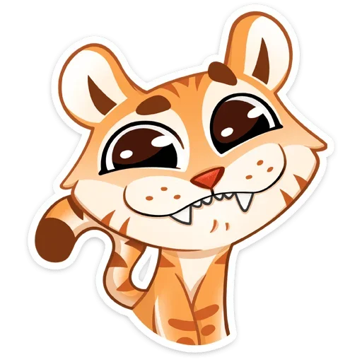 😌 Стикер «Тигриску» для Telegram