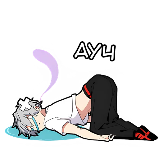 😪 Стикер «Тихий-кун 2» для Telegram