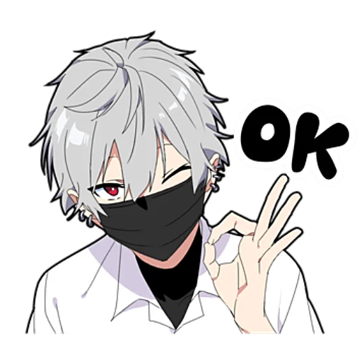 👌 Стикер «Тихий-кун 4» для Telegram