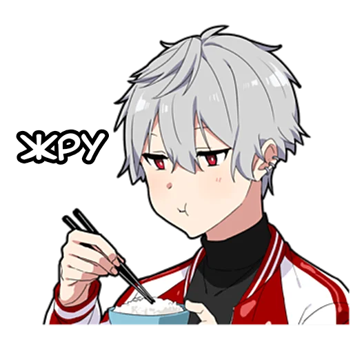 🍜 Стикер «Тихий-кун 4» для Telegram