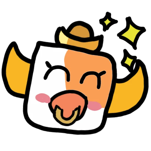 🐮 Стикер «У меня нет прав» для Telegram