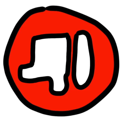 👎 Стикер «У меня нет прав» для Telegram