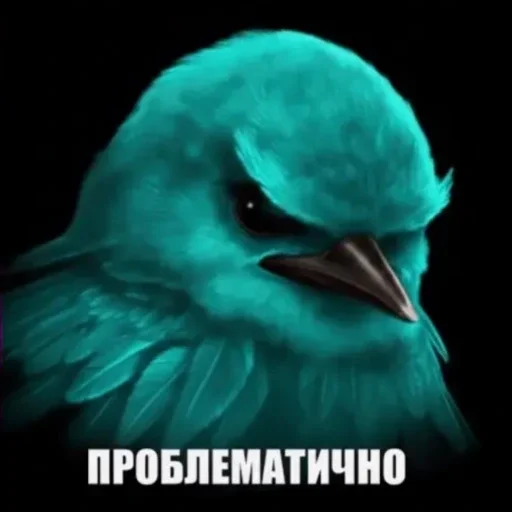 🫤 Стикер «вряд ли птички» для Telegram