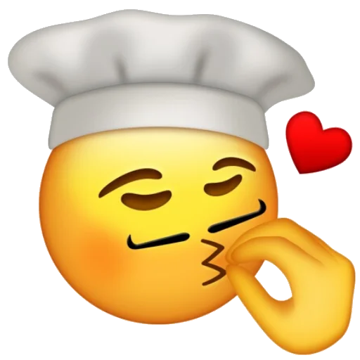 👨‍🍳 Стикер «eMoJiS i NeEd In My LiFe» для Telegram
