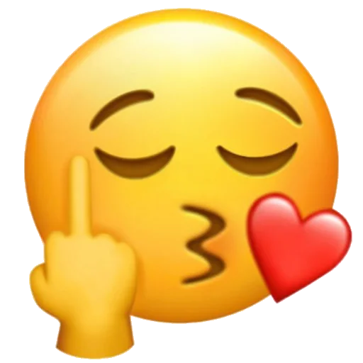 😘 Стикер «eMoJiS i NeEd In My LiFe» для Telegram
