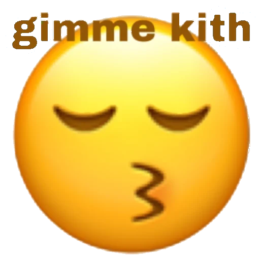 😘 Стикер «eMoJiS i NeEd In My LiFe» для Telegram