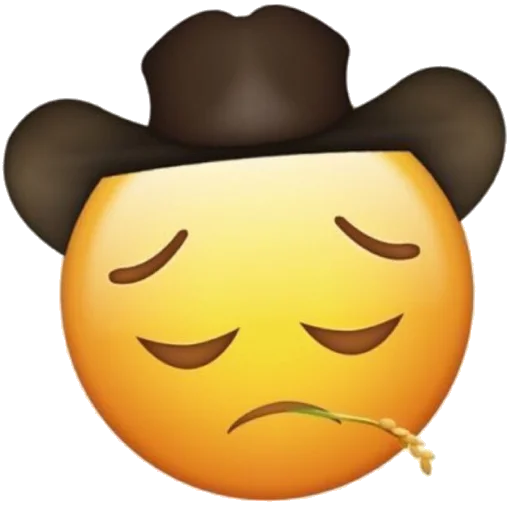 🤠 Стикер «eMoJiS i NeEd In My LiFe» для Telegram