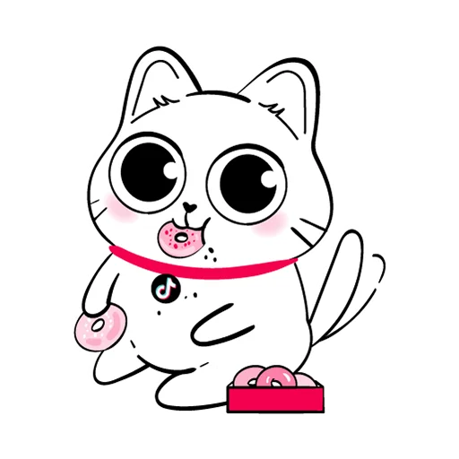 🍩 Стикер «TikTok Kot» для Telegram