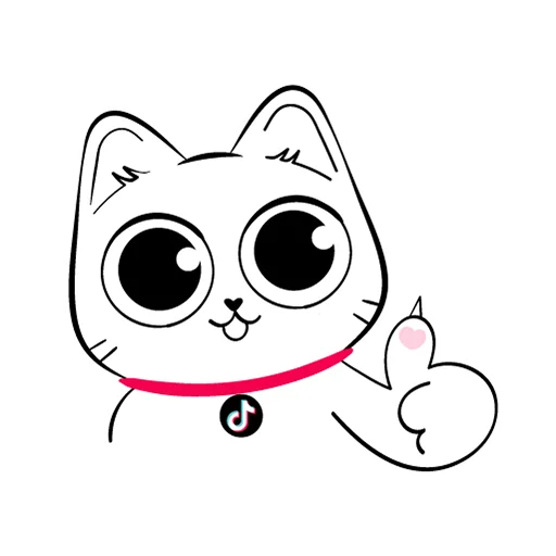 👍 Стикер «TikTok Kot» для Telegram