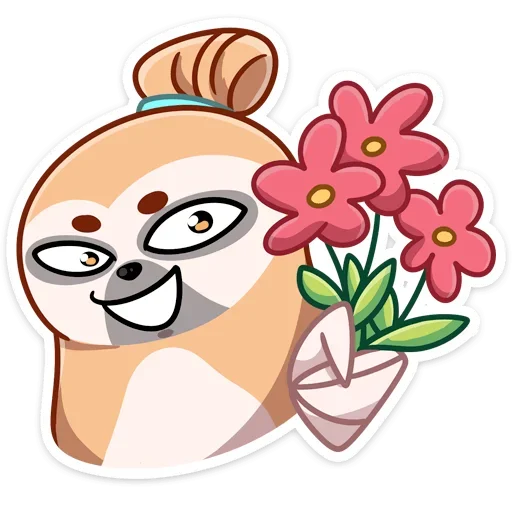 💐 Стикер «Ленивец Тим» для Telegram
