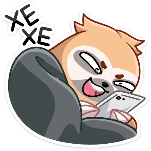 😈 Стикер «Ленивец Тим» для Telegram