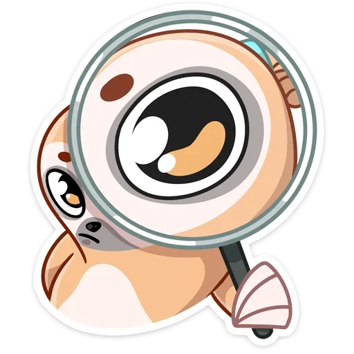 🔎 Стикер «Ленивец Тим» для Telegram