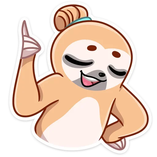 ☝ Стикер «Ленивец Тим» для Telegram