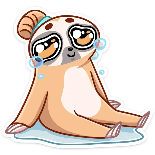 😂 Стикер «Ленивец Тим» для Telegram