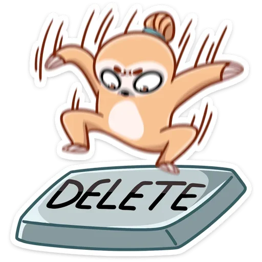 🙅‍♂ Стикер «Ленивец Тим» для Telegram