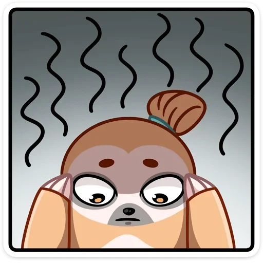 😳 Стикер «Ленивец Тим» для Telegram