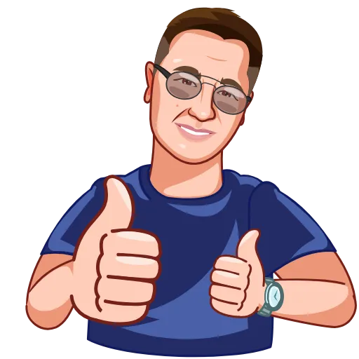 👌 Стикер «Время деньги ?» для Telegram