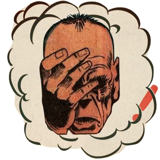 ☹️ Стикер «Time for comics» для Telegram