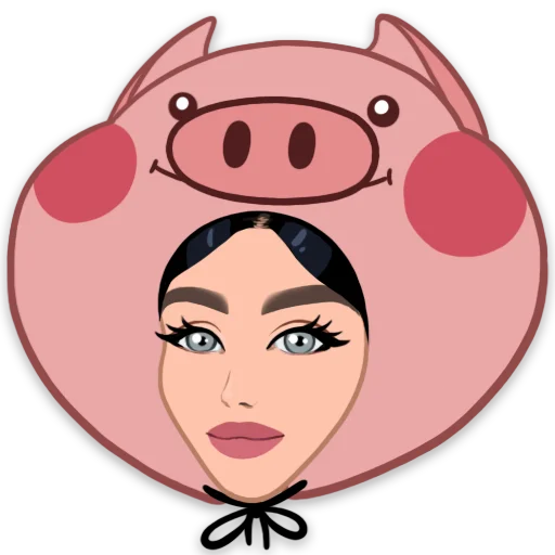 🐽 Стикер «Nastya and Tim» для Telegram