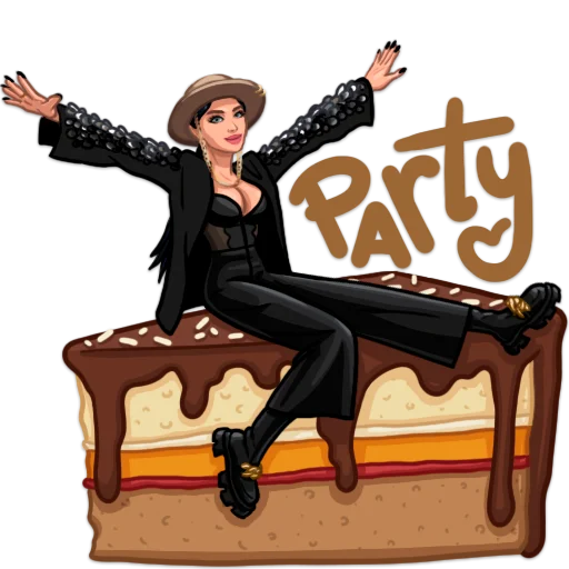 🥳 Стикер «Nastya and Tim» для Telegram
