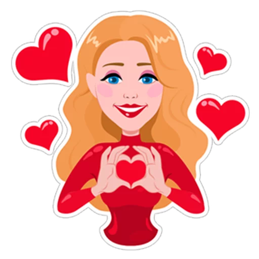 ❤️ Стикер «Тина Кароль» для Telegram