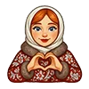 ❤️ Эмодзи «Русский стиль» для Telegram