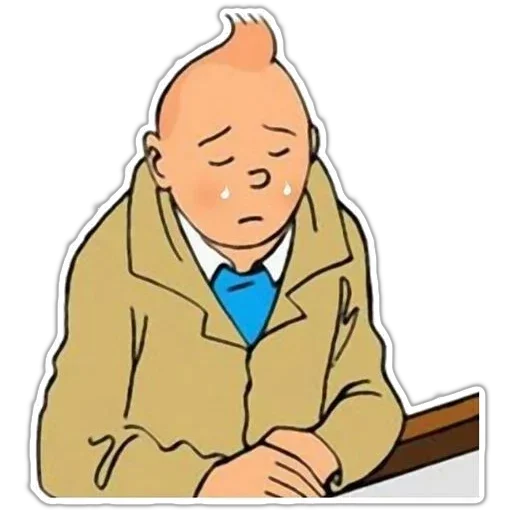 ☹️ Стикер «Tin Tin» для Telegram