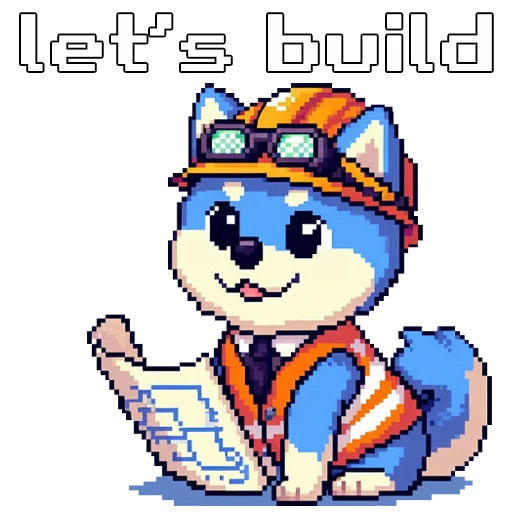 👷 Стикер «TINU» для Telegram