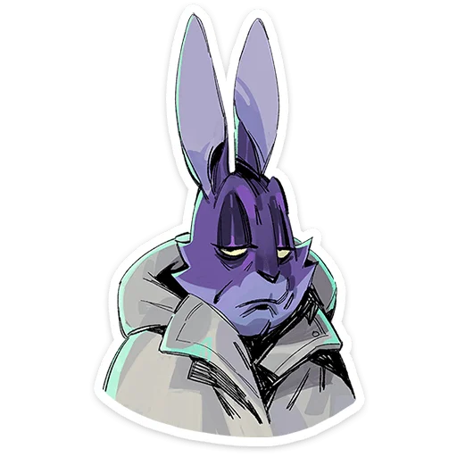 😕 Стикер «Зайчик - Tiny Bunny» для Telegram