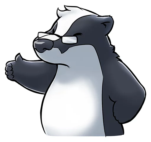 👍 Стикер «Tiny Bauson» для Telegram
