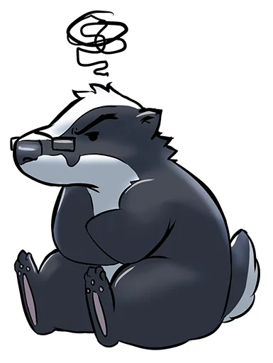 😕 Стикер «Tiny Bauson» для Telegram