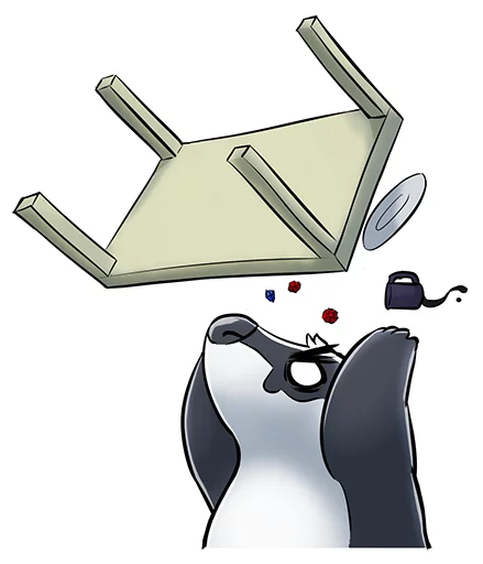 😡 Стикер «Tiny Bauson» для Telegram